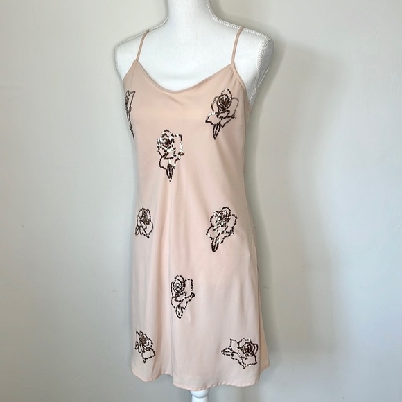 Moda International Rose Slip Dress - Picture 1 of 7